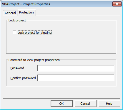 vba project locked hex editor